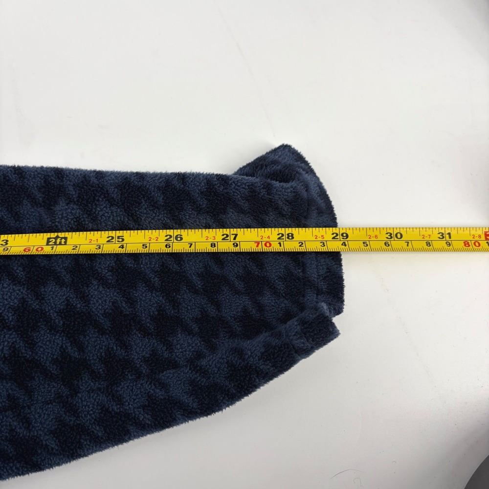 Columbia Womens 2X Fleece Quarter Zip Pullover Blue Houndstooth - Picture 9 of 9